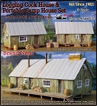 Logging Camp Cook House & Portable Cabin House Set Kit 